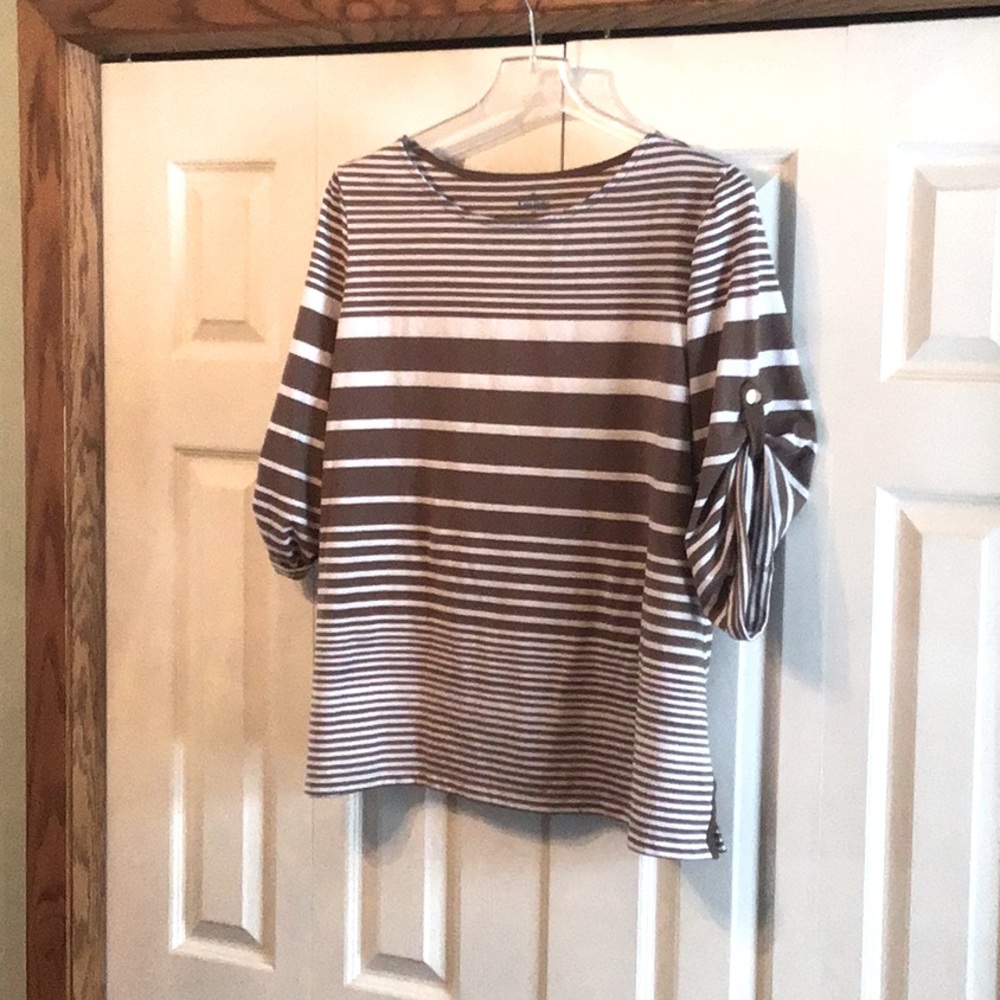 Kate Parks striped top 3X